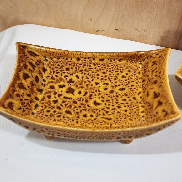 Partylite Global Inspirations Pillar Holder 6" ceramic sponge rest soap dish 2pc - Picture 4 of 12